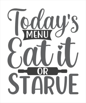 Kitchen t-shirt design. vector