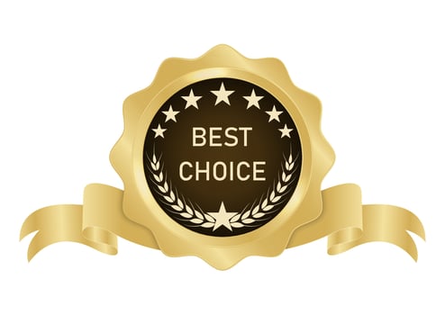 Golden medal award vector