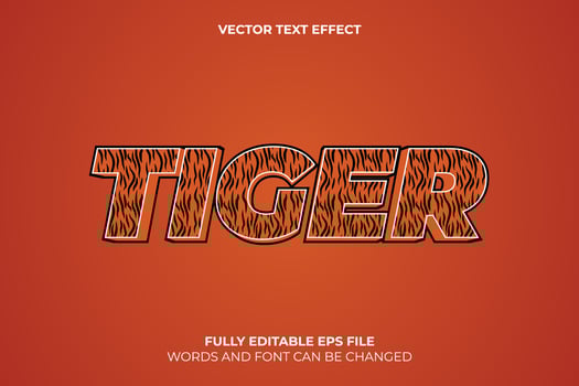 Editable 3D Vector Text Effect Template