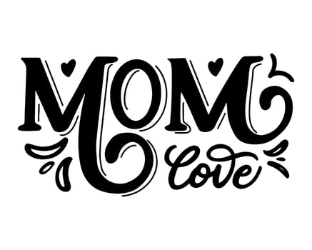Happy Mothers Day vector lettering. Mother's Day calligraphy card. Mothers Day lettering Arabic calligraphy vector illustration. Love mom, best mom ever lettering vector.