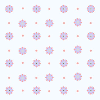 Seamless floral pattern background. Cute floral pattern on a white background vector