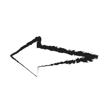doodle line art arrow png