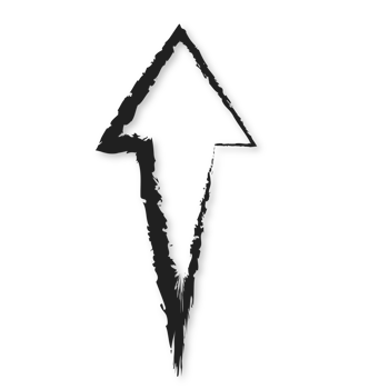 doodle line art arrow png