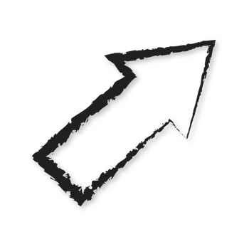 doodle line art arrow png