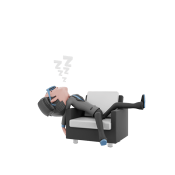 3D Render character businessman illustration png