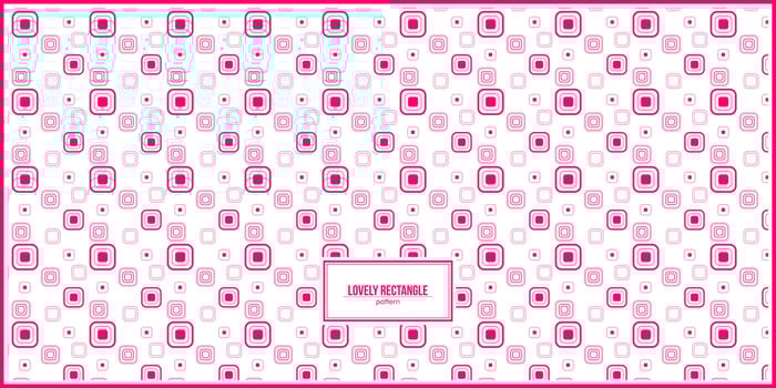 lovely pink rectangle pattern with different size vector