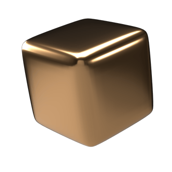 3d geometric basic shape cube sphere primitive metallic gold element for decoration three dimensional rendering set collection png