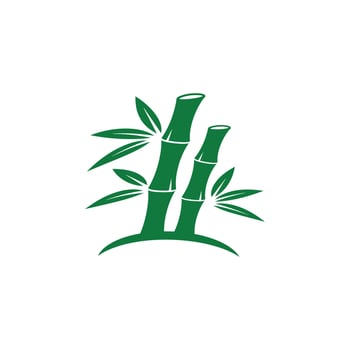 bamboo logo icon design template vector