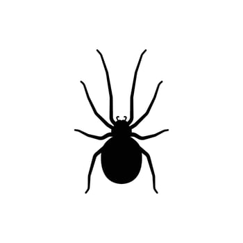 black spider logo icon design vector