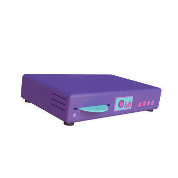 3d Render dvd player object png