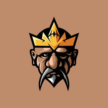 A Man Mascot Logo Design vector