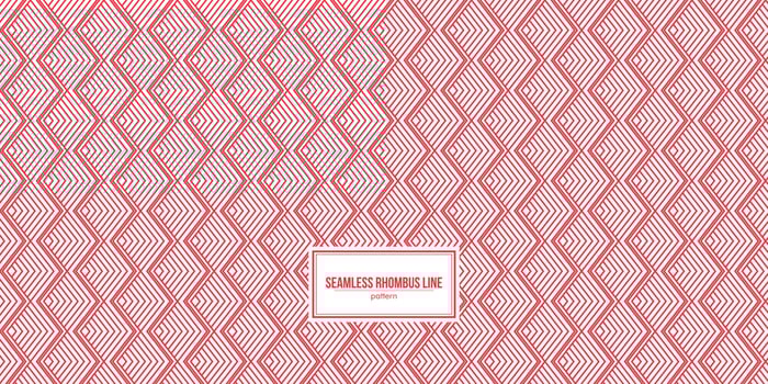 red rhombus line pattern vector