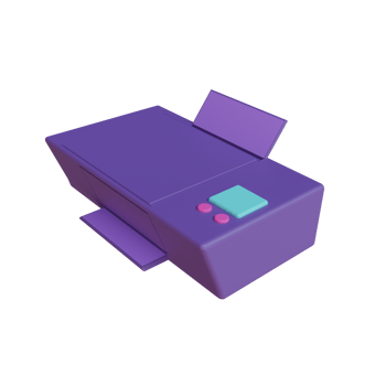 3d render printer object png
