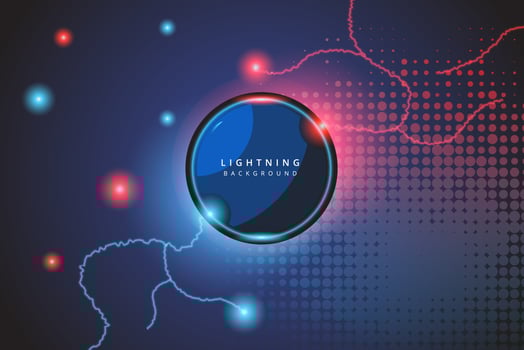 Neon colorful background, combination red and blue color, realistic abstract background vector