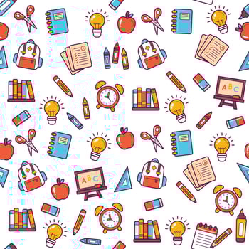 Seamless Repeating Pattern of Various Juicy Tropical Fruit vector