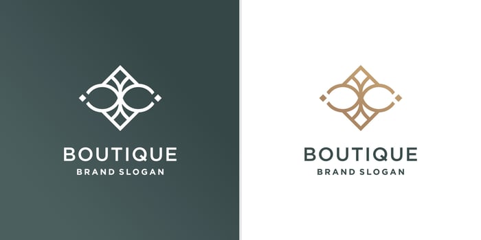 Boutique logo template with beauty line concept Premium Vector part 1