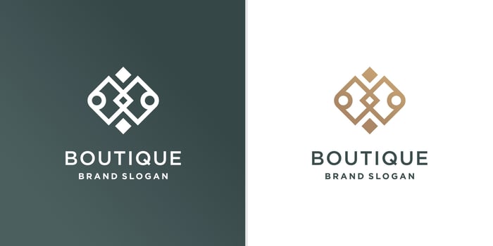 Boutique logo template with beauty line concept Premium Vector part 4