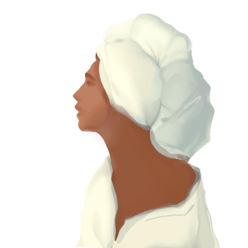 girl home hair care png