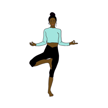 girl doing yoga png