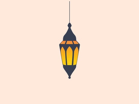 Colorful hanging lanterns for Islamic Holy Month, Ramadan Kareem vector