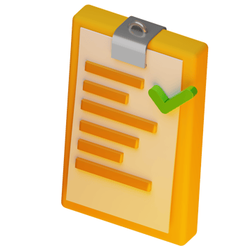 3d book list checked png