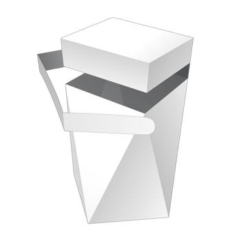 3D packaging box mockup png