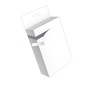 3D packaging box mockup png
