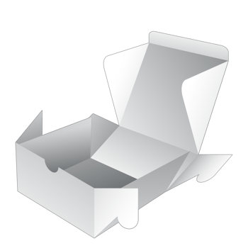 3D packaging box mockup png