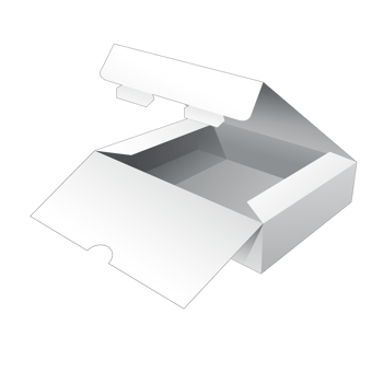3D packaging box mockup png