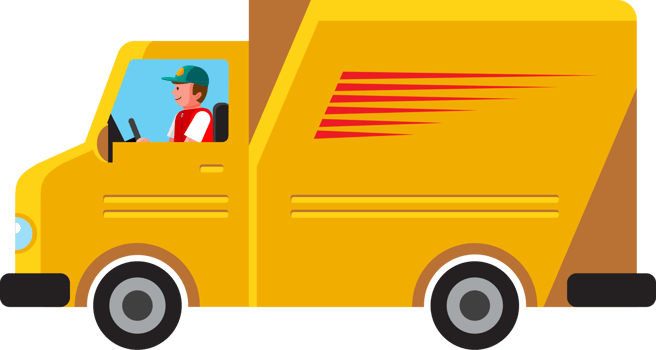 Delivery cartoon illustration png