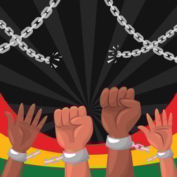 Juneteenth Festival Background vector