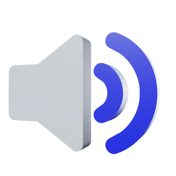 3D Icon Speaker PNG Transparent.