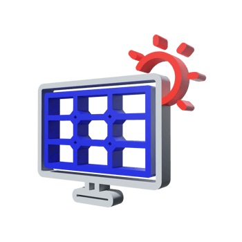 3D Icon Solar PNG Transparent.