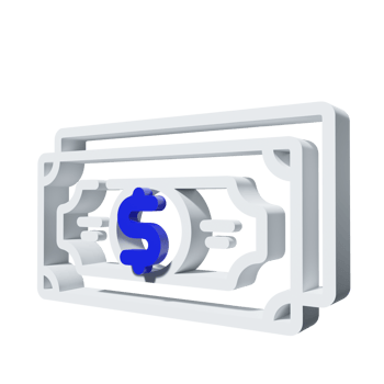 3D Icon Money PNG Transparent.
