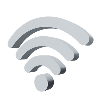 3D Icon Wifi PNG Transparent.