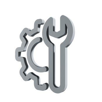 3D Icon Setting PNG Transparent.