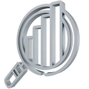 3D Icon Graph PNG Transparent.