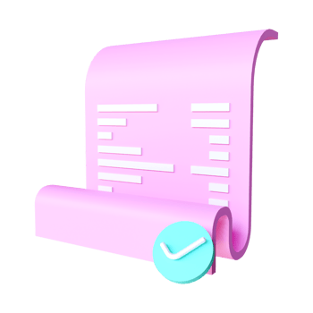 3D Paper financial bill of transaction receipt payment icon. Digital invoice and paycheck. Coins and banknotes. mobile phone with paper bill png