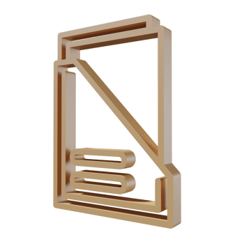 Back to school 3D icon PNG transparent.