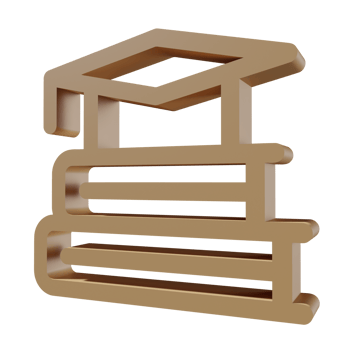 Back to school 3D icon PNG transparent.