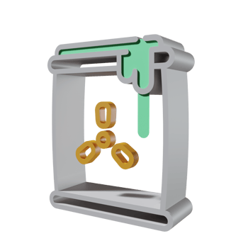 Nuclear 3D icon PNG transparent