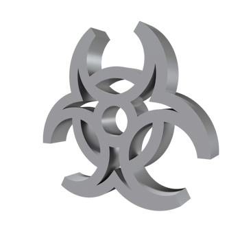 Nuclear 3D icon PNG transparent
