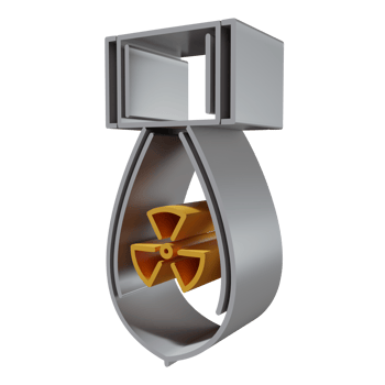 Nuclear 3D icon PNG transparent