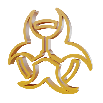 Nuclear 3D icon PNG transparent