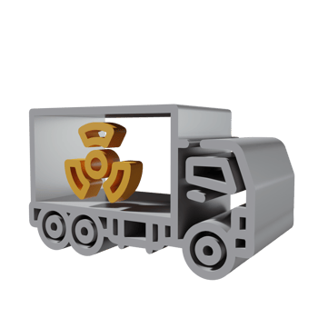 Nuclear 3D icon PNG transparent