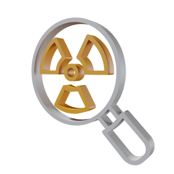 Nuclear 3D icon PNG transparent