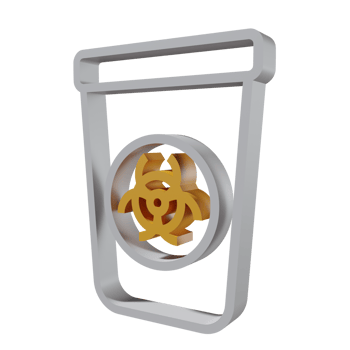 Nuclear 3D icon PNG transparent