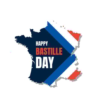Creative vector Illustration, Card, Banner Or Poster For The French National Day. 14 july. Happy Bastille Day.