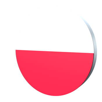 Poland flag 3d icon PNG transparent