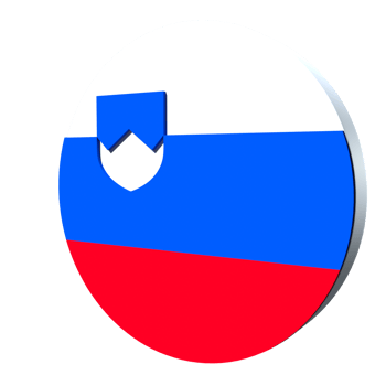 Slovenia flag 3d icon PNG transparent